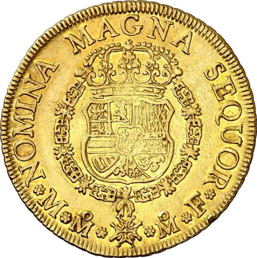 Реверс монеты - 8 эскудо 1753 года Mo MF - цена золотой монеты - Мексика, Фердинанд VI