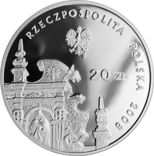 Аверс монеты - 20 злотых 2008 года EO "Казимеж-Дольны" - цена серебряной монеты - Польша, III Республика после деноминации