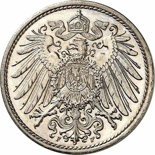 Reverse 10 Pfennig 1902 F "Type 1890-1916" -  Coin Value - Germany, German Empire