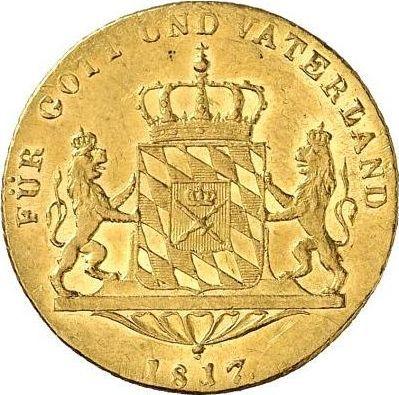 Rewers monety - Dukat 1817 - cena złotej monety - Bawaria, Maksymilian I