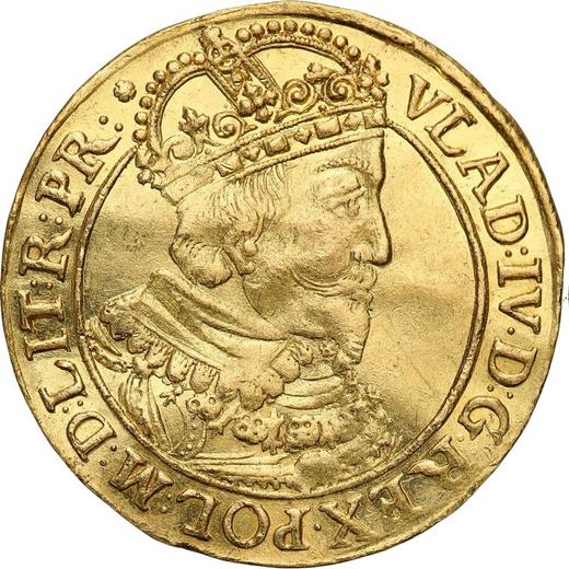 Аверс монеты - Дукат 1633 года SB "Гданьск" - цена золотой монеты - Польша, Владислав IV