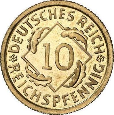Anverso 10 Reichspfennigs 1929 A - valor de la moneda  - Alemania, República de Weimar