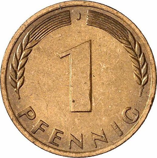 Аверс монеты - 1 пфенниг 1967 года J - цена  монеты - Германия, ФРГ