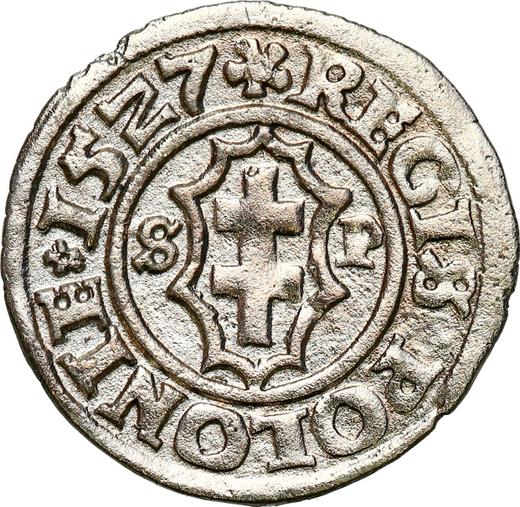 Reverse Ternar (trzeciak) 1527 SP - Silver Coin Value - Poland, Sigismund I the Old
