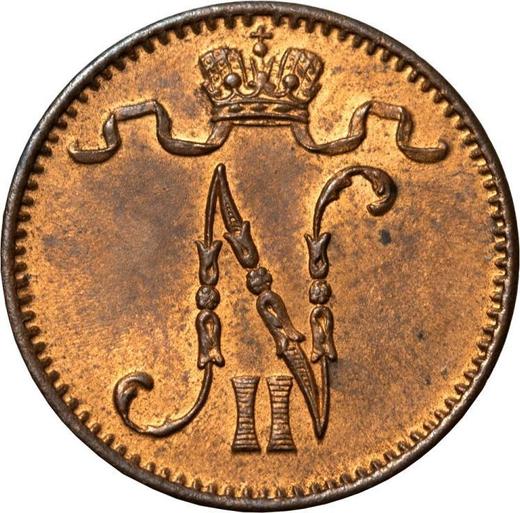 Аверс монеты - 1 пенни 1913 года - цена  монеты - Финляндия, Великое княжество