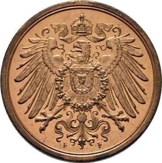 Reverso 2 Pfennige 1915 F "Tipo 1904-1916" - valor de la moneda  - Alemania, Imperio alemán