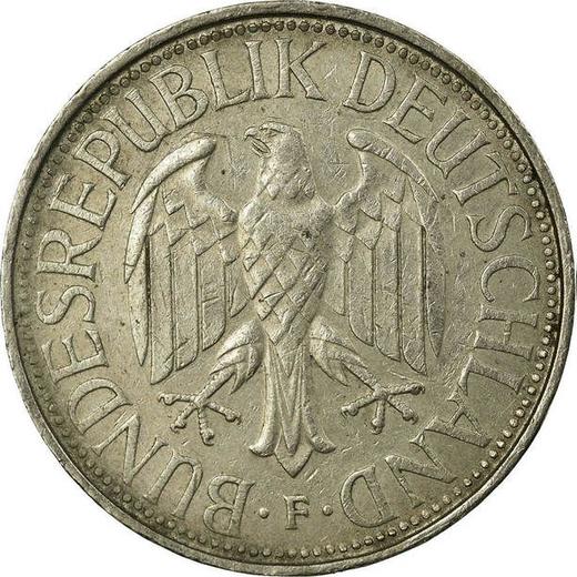 Rewers monety - 1 marka 1975 F - cena  monety - Niemcy, RFN