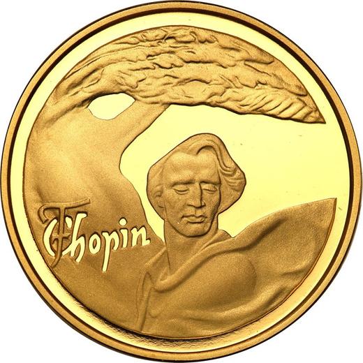 Reverse 200 Zlotych 1995 MW "XIII International Chopin Piano Competition" - Gold Coin Value - Poland, III Republic after denomination