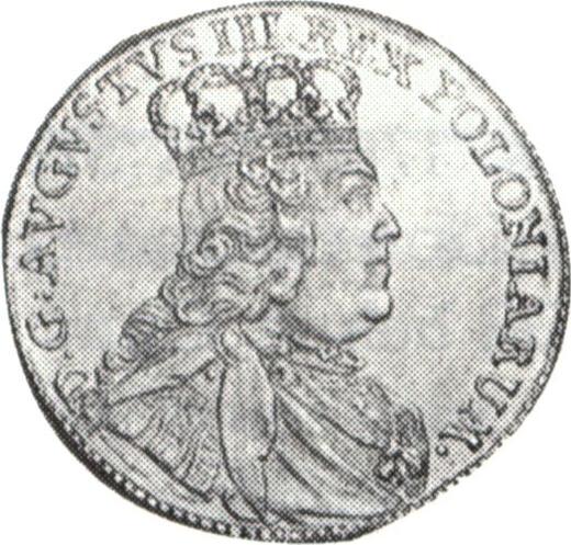 Аверс монеты - Дукат 1753 года EDC "Коронный" - цена золотой монеты - Польша, Август III