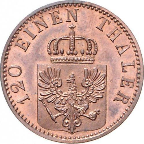 Аверс монеты - 3 пфеннига 1873 года B - цена  монеты - Пруссия, Вильгельм I