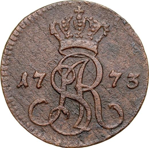 Anverso 1 grosz 1773 AP - valor de la moneda  - Polonia, Estanislao II Poniatowski