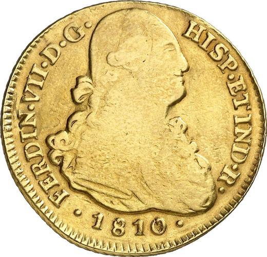 Anverso 4 escudos 1810 So FJ - valor de la moneda de oro - Chile, Fernando VII