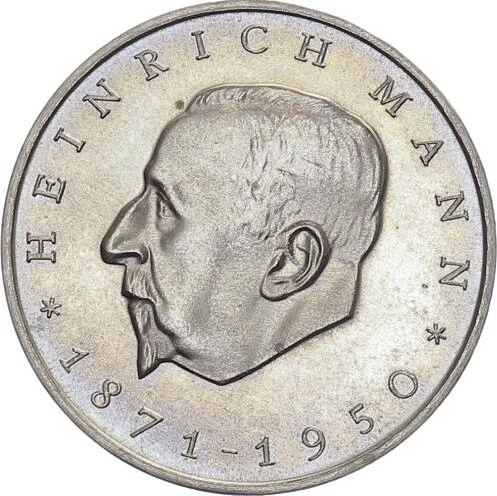 Anverso 20 marcos 1971 "Heinrich Mann" - valor de la moneda  - Alemania, República Democrática Alemana (RDA)