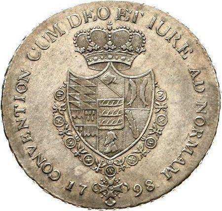 Реверс монеты - Талер 1798 года W - цена серебряной монеты - Вюртемберг, Фридрих I Вильгельм