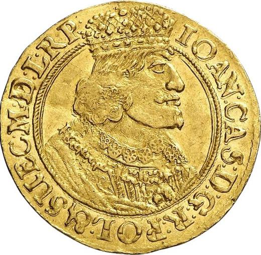 Аверс монеты - Дукат 1649 года GR "Торунь" - цена золотой монеты - Польша, Ян II Казимир