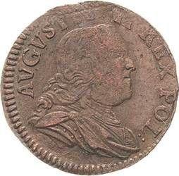 Аверс монеты - Шеляг 1755 года "Коронный" - цена  монеты - Польша, Август III