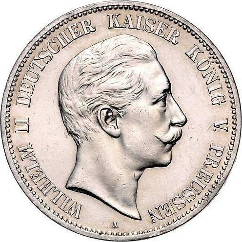 Anverso 5 marcos 1888 A "Prusia" - valor de la moneda de plata - Alemania, Imperio alemán