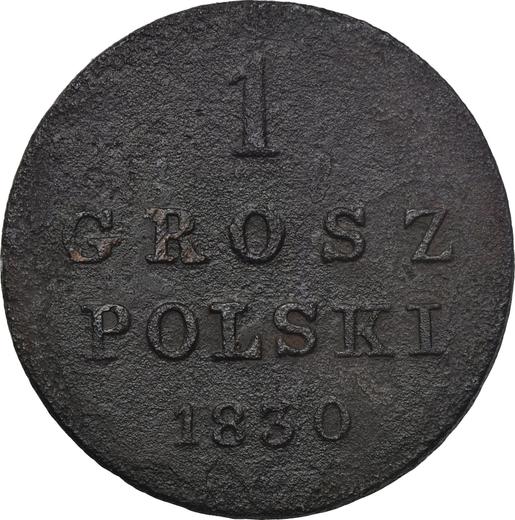 Rewers monety - 1 grosz 1830 KG - cena  monety - Polska, Królestwo Kongresowe