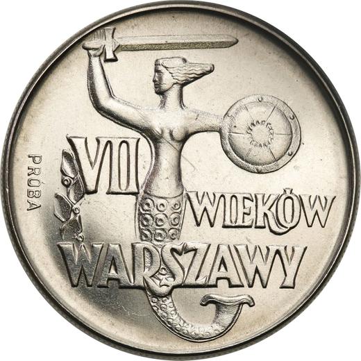 Reverso Pruebas 10 eslotis 1965 MW "Sirena" Níquel - valor de la moneda  - Polonia, República Popular