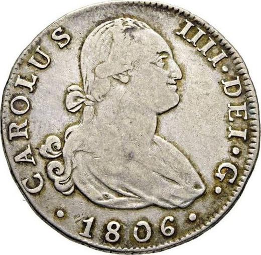 Anverso 4 reales 1806 M FA - valor de la moneda de plata - España, Carlos IV