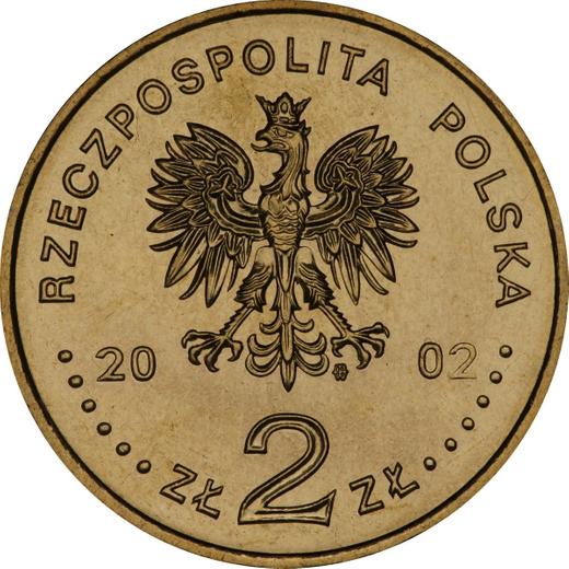 Awers monety - 2 złote 2002 MW AN "Generał Władysław Anders" - cena  monety - Polska, III RP po denominacji