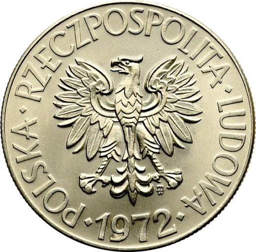 Anverso 10 eslotis 1972 MW "Bicentenario de la muerte de Tadeusz Kościuszko" Cuproníquel - valor de la moneda  - Polonia, República Popular