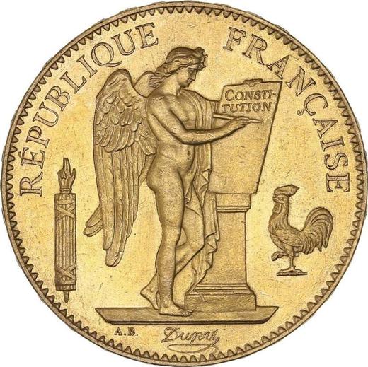 Аверс монеты - 100 франков 1878 года A "Тип 1878-1914" Париж - цена золотой монеты - Франция, Третья республика