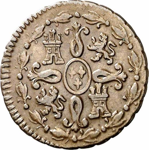Reverse 2 Maravedís 1818 "Type 1816-1833" -  Coin Value - Spain, Ferdinand VII