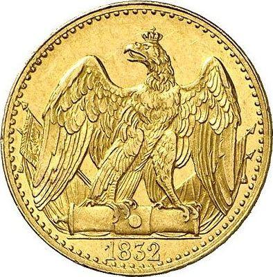 Rewers monety - 1/2 friedrich d'or 1832 A - cena złotej monety - Prusy, Fryderyk Wilhelm III