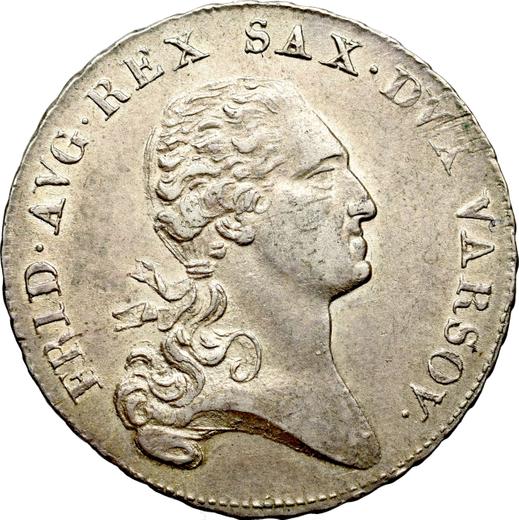 Аверс монеты - 1/3 талера 1810 года IS - цена серебряной монеты - Польша, Варшавское герцогство