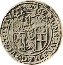 Rewers monety - Dukat 1569 "Litwa" - cena złotej monety - Polska, Zygmunt II August