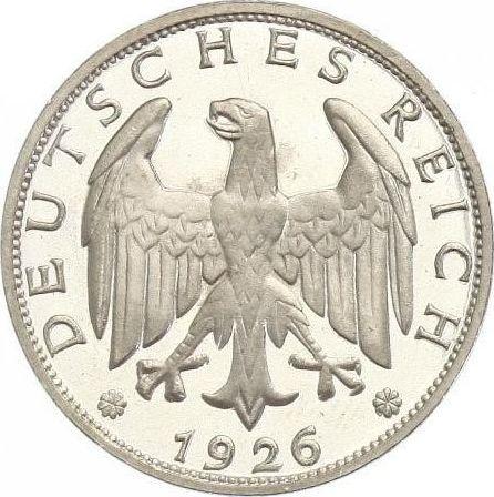 Anverso 1 Reichsmark 1926 F - valor de la moneda de plata - Alemania, República de Weimar