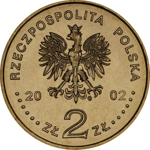 Awers monety - 2 złote 2002 MW NR "Zamek w Malborku" - cena  monety - Polska, III RP po denominacji