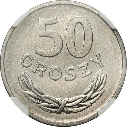 Реверс монеты - 50 грошей 1970 года MW - цена  монеты - Польша, Народная Республика
