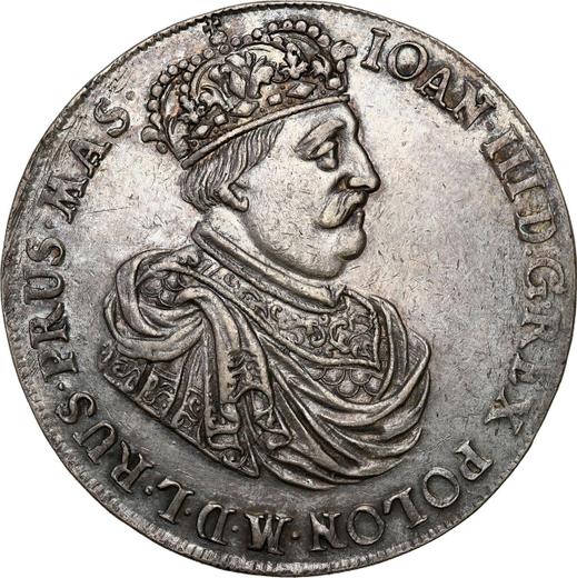Аверс монеты - Талер 1685 года DL "Гданьск" - цена серебряной монеты - Польша, Ян III Собеский