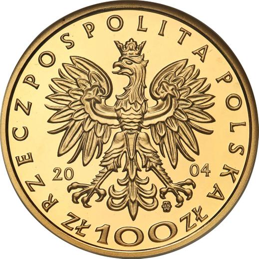 Аверс монеты - 100 злотых 2004 года MW ET "Сигизмунд I Старый" - цена золотой монеты - Польша, III Республика после деноминации