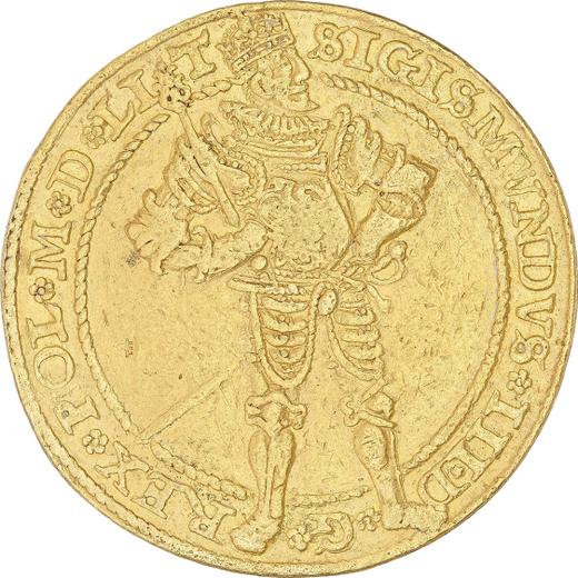 Аверс монеты - 10 дукатов (Португал) 1592 года HW - цена золотой монеты - Польша, Сигизмунд III Ваза