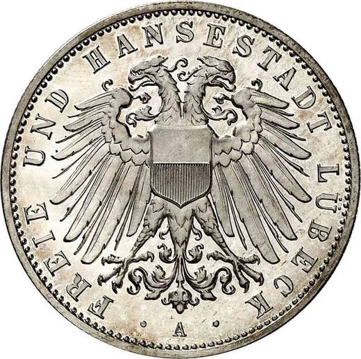 Аверс монеты - 2 марки 1904 года A "Любек" - цена серебряной монеты - Германия, Германская Империя