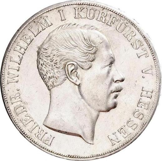 Anverso 2 táleros 1855 - valor de la moneda de plata - Hesse-Cassel, Federico Guillermo