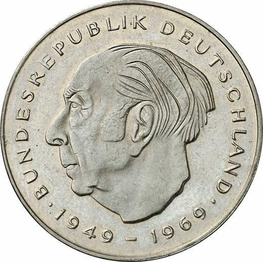 Awers monety - 2 marki 1985 G "Theodor Heuss" - cena  monety - Niemcy, RFN