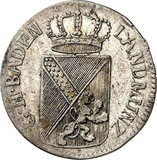 Obverse 3 Kreuzer 1808 - Silver Coin Value - Baden, Charles Frederick