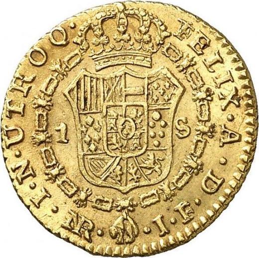 Reverso 1 escudo 1809 NR JF - valor de la moneda de oro - Colombia, Fernando VII