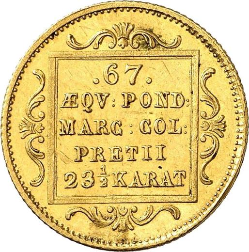 Реверс монеты - Дукат 1848 года - цена  монеты - Гамбург, Вольный город