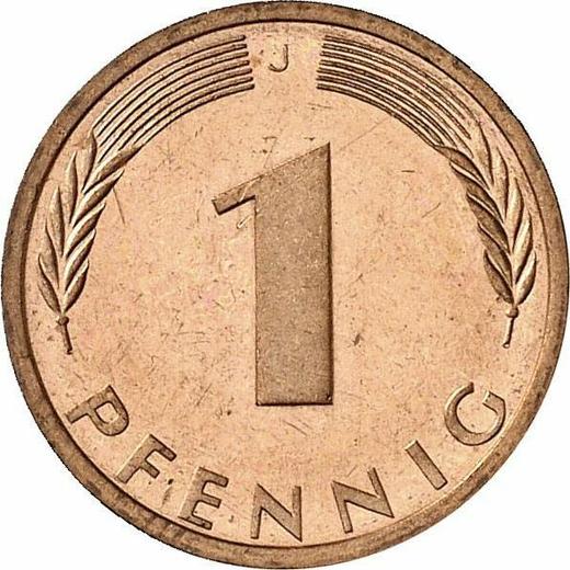 Anverso 1 Pfennig 1976 J - valor de la moneda  - Alemania, RFA