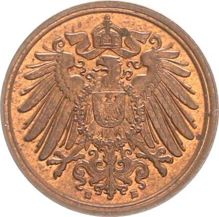Реверс монеты - 1 пфенниг 1907 года E "Тип 1890-1916" - цена  монеты - Германия, Германская Империя