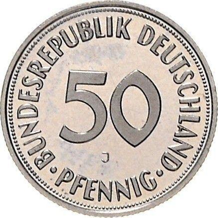 Anverso 50 Pfennige 1966 J - valor de la moneda  - Alemania, RFA