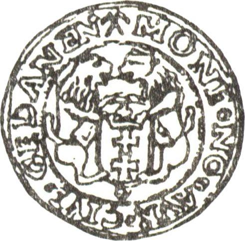 Rewers monety - Dukat 1540 "Gdańsk" - cena złotej monety - Polska, Zygmunt I Stary