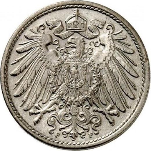 Reverso 10 Pfennige 1906 F "Tipo 1890-1916" - valor de la moneda  - Alemania, Imperio alemán