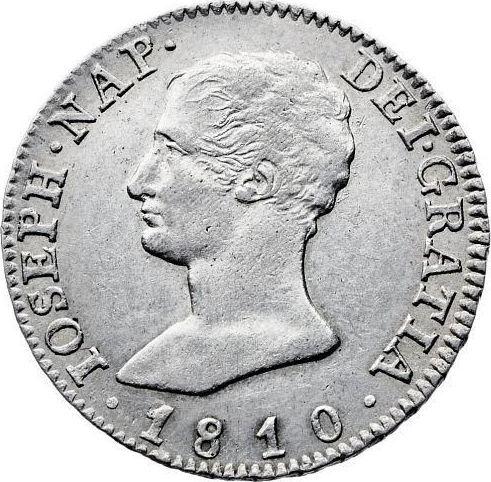 Obverse 4 Reales 1810 M AI - Silver Coin Value - Spain, Joseph Bonaparte