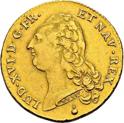 Аверс монеты - Двойной луидор 1788 года AA Мец - цена золотой монеты - Франция, Людовик XVI